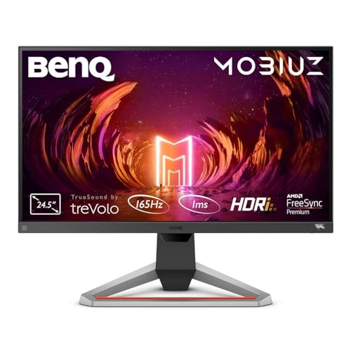 BenQ MOBIUZ EX2510S Ã‰Cran Gaming (24,5 Pouces, IPS, 165 Hz, 1ms, HDR, FreeSync Premium, 144 Hz Compatible)