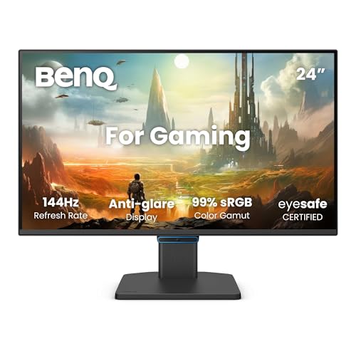 BenQ GW2490CE Moniteur IPS 23,8 FHD 1080p 144Hz Eye-Care, télétravail, USB-C, 1920x1080, Optimiseur visuel, Anti-Scintillement, Low Blue Light, Cadre Ultra-Fin, certifié TÜV, Eye-CareU
