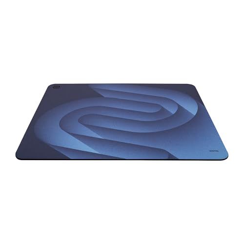 BenQ Zowie G-SR-SE Blue II Grand Tapis de Souris Gaming Esports, Tissu coloré résistant à l’humidité, Glisse Fluide, Base en Caoutchouc Haute densité Uniforme et Souple, Base antidérapante