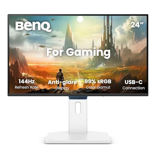 BenQ GW2490TE – Écran IPS 23,8 FHD 1080p 144Hz Eye-Care Bureau, USB-C, 1920x1080, Optimiseur visuel, Anti-Scintillement, Low Blue Light, Cadre Ultra-Fin, certifié TÜV, Design Ergonomique, Eye-Care U