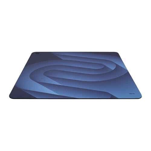 BenQ Zowie H-SR-SE Blue II Tapis de Souris Gaming Esports Extra-Large, Tissu coloré résistant à l’humidité, Base en Caoutchouc Haute densité Uniforme à souplesse Moyenne, Base antidérapante
