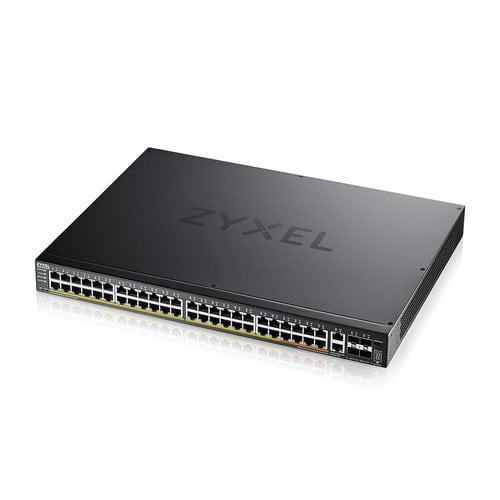Zyxel Commutateur Zyxel 48 ports Gigabit 2x10G cuivre 4xSFP L3 PoE 960W rack QoS