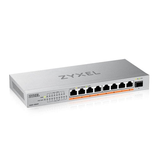 Zyxel Commutateur Jumbo Frame non géré Zyxel 8 ports 2,5G RJ-45 1 SFP PoE 100 W QoS