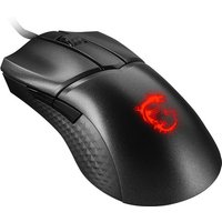 MSI Clutch GM31 Lightweight Souris Gaming - Capteur Optique 12000 DPI, pour Droitier, Switches OMRON 60M de Clics, 6 Boutons, Câble FriXionFree, Latence 1ms, RGB Mystic Light, 58g - Filaire