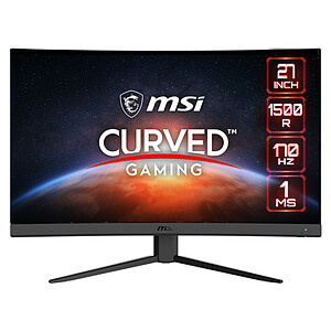 Ecran PC Gamer incurve MSI G27C4 E2 27 FHD Dalle VA 170Hz 1ms FreeSync Premium 2 HDMI 1 DP
