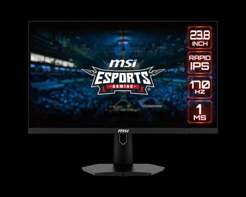 MSI G244F Écran PC Gaming 23.8 Full HD - Dalle Rapid IPS 1920x1080, 170Hz 1ms, 16 9, FreeSync Premium - HDMI 2.0b, DisplayPort 1.2a