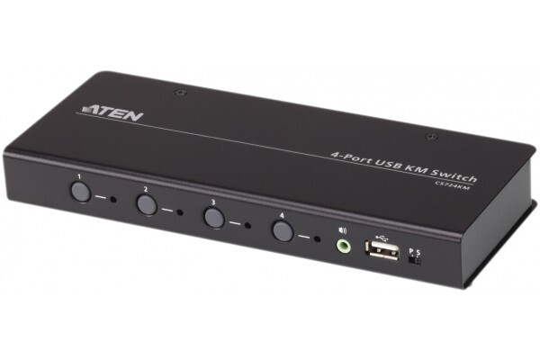 Aten CS724KM SWITCH CLAVIER SOURIS USB POUR 4 ORDINATEURS