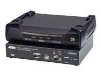 Aten ALTUSEN KE9952 4K DisplayPort Single Display KVM over IP Extender with PoE - transmetteur et recepteur - rallonge ecran-clavier-souris audio serie USB