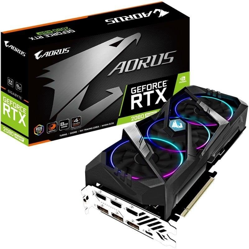 Gigabyte Carte Graphique Gigabyte AORUS GeForce RTX 2080 SUPER 8GB GDDR6