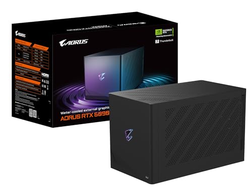 GIGABYTE AORUS RTX 5090 AI Box Carte Graphique – 32 Go GDDR7, 512 Bits, PCI-E 5.0, fréquence cœur 2407 MHz, 3 x DP 2.1, 1 x HDMI 2.1, GV-N5090IXEB-32GD 1.0