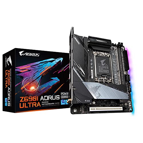 GIGABYTE Aorus Z690I AORUS Ultra (Socket 1700 Z690 DDR5 S-ATA 600 Mini ITX) Carte mère Noir
