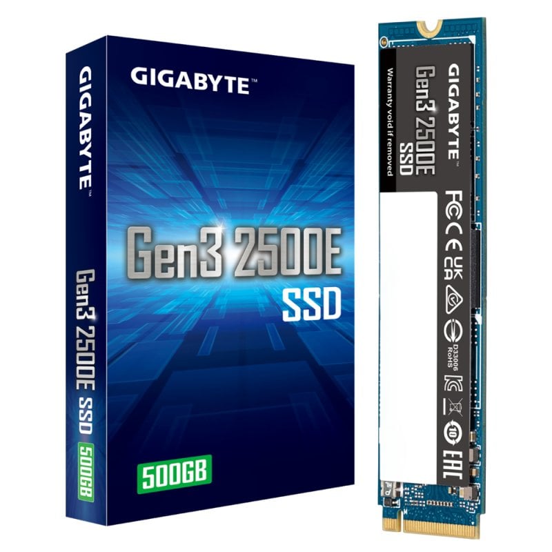 Gigabyte Gen3 2500E SSD 500 Go PCIe 3.0x4 NVMe 1.3