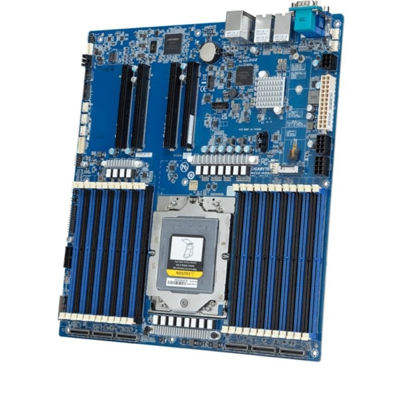 Gigabyte Carte mère GIGABYTE MZ33-AR0 AMD EPYC 9004 Socket SP5 DDR5 Extended ATX Gigabit