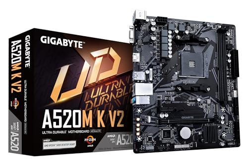   GIGABYTE A520M K V2 AM4 DDR4 64 Go PCIe Gen3 M 2
