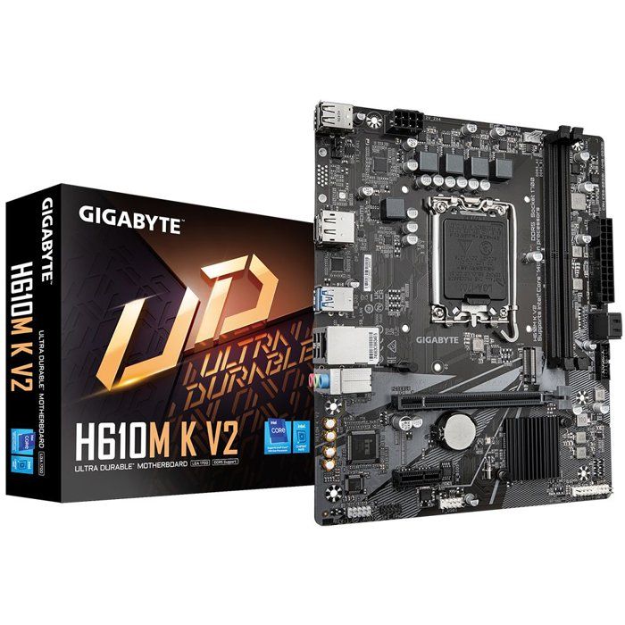   GIGABYTE H610M K V2 DDR5 Format Micro ATX Chipset Intel H610 DDR5
