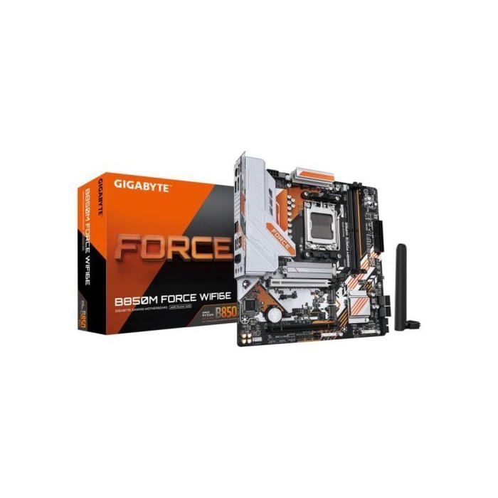   GIGABYTE B850M FORCE WF6E Format Micro ATX Chipset AMD B850 DDR5 PCIe 5 0 WiFi 6E
