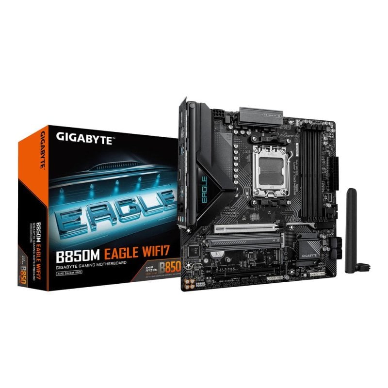 Gigabyte Carte mère Gigabyte B850M EAGLE WIFI7 B850 AM5 DDR5 Micro ATX WiFi 7 RGB