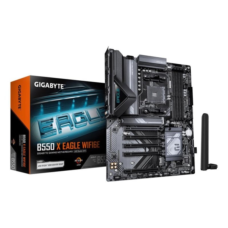 Gigabyte Carte mère Gigabyte B550 X EAGLE WIFI6E AMD B550 AM4 DDR4 ATX WiFi 6E RGB