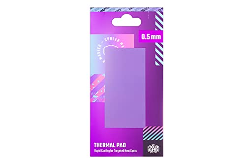 Cooler Master Thermal Pad Conductivite Thermique 13 3 W mK Ameliore le Refroidissement des Composants PC Electriquement Non Conducteur Adhesif Double Face Facile a Appliquer 95 x 45 x 0 5mm