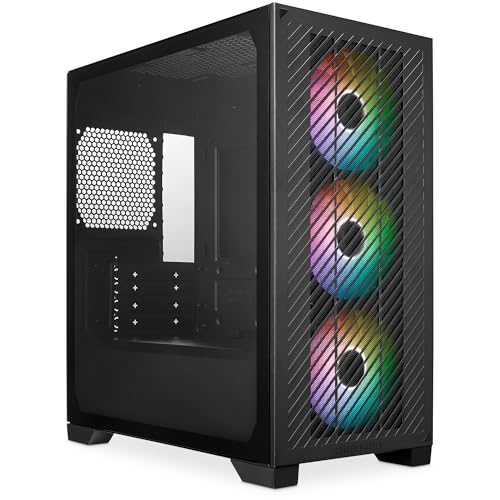 Cooler Master Elite 301 Boitier Mini Tour Micro ATX ITX 3 Ventilateurs Avant ARGB 120mm 1200tr min pour Radiateur 280mm Max  ou GPU 365mm Max  Emplacement PSU Ajoure USB 3 2 Gen1 Type C
