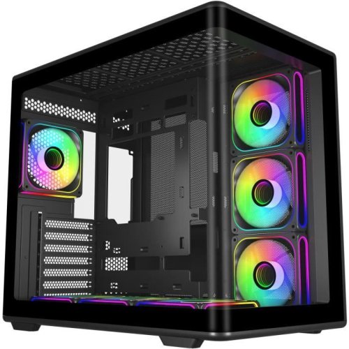 COOLER MASTER - Elite 600 Black 7*ARGB (7 Fan Version Hub) - Boitier PC - Moyen tour