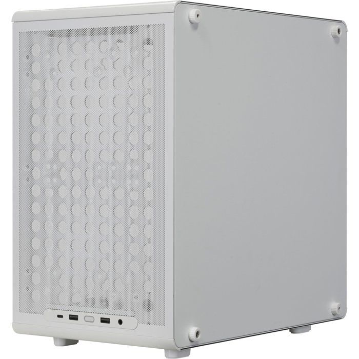 Boitier PC Mini Tour - COOLER MASTER - Q300L V3 White - Micro-ATX Mini-ITX - Verre trempe - USB-C