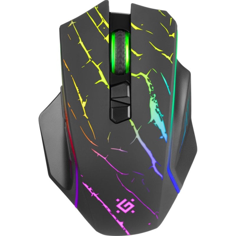 Defender Souris Defender URAN GM-503 RF sans fil 3200 DPI Black RGB 8 boutons