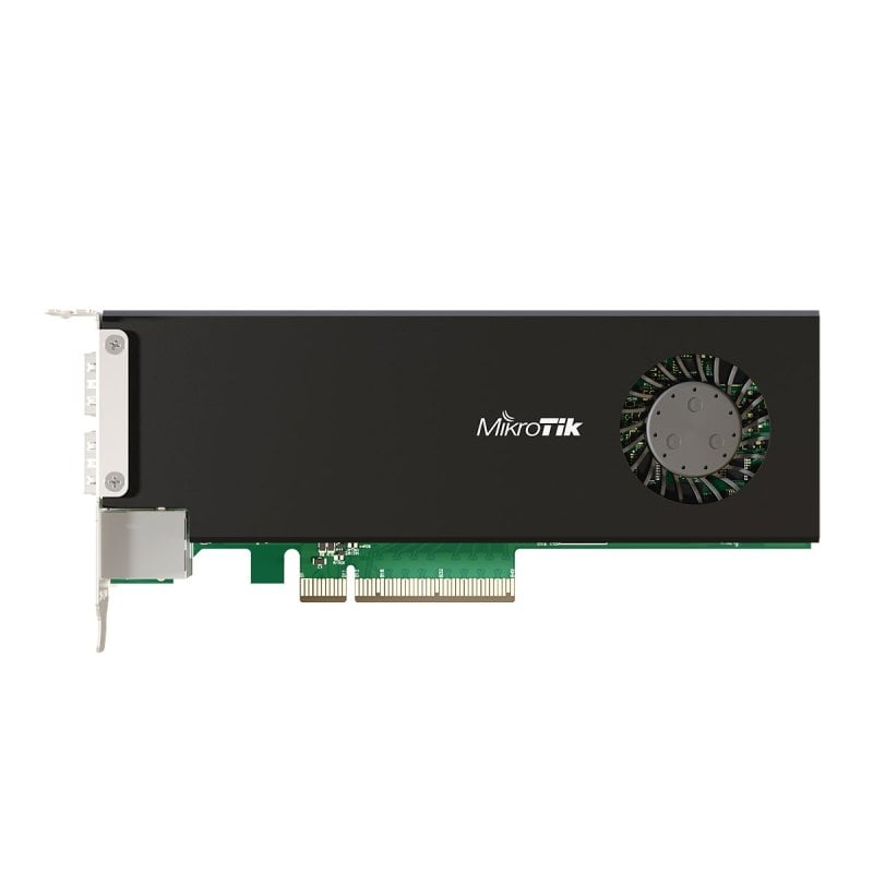 mikrotik Carte réseau Mikrotik CCR2004-1G-2XS-PCIe PCI Express 25G SFP28 4 Go RAM RouterOS v7