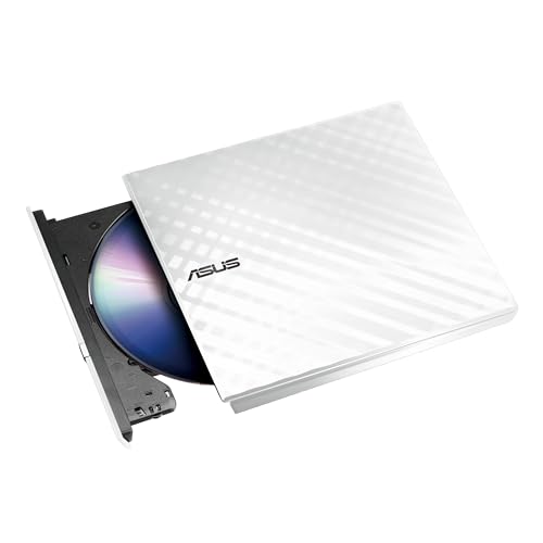 ASUS SDRW-08D2S-U lecteur de disques optiques Blanc DVD±RW - Lecteurs de disques optiques (Blanc, Plateau, Verticale Horizontale, PC de bureau PC portable, DVD±RW, USB 2.0)