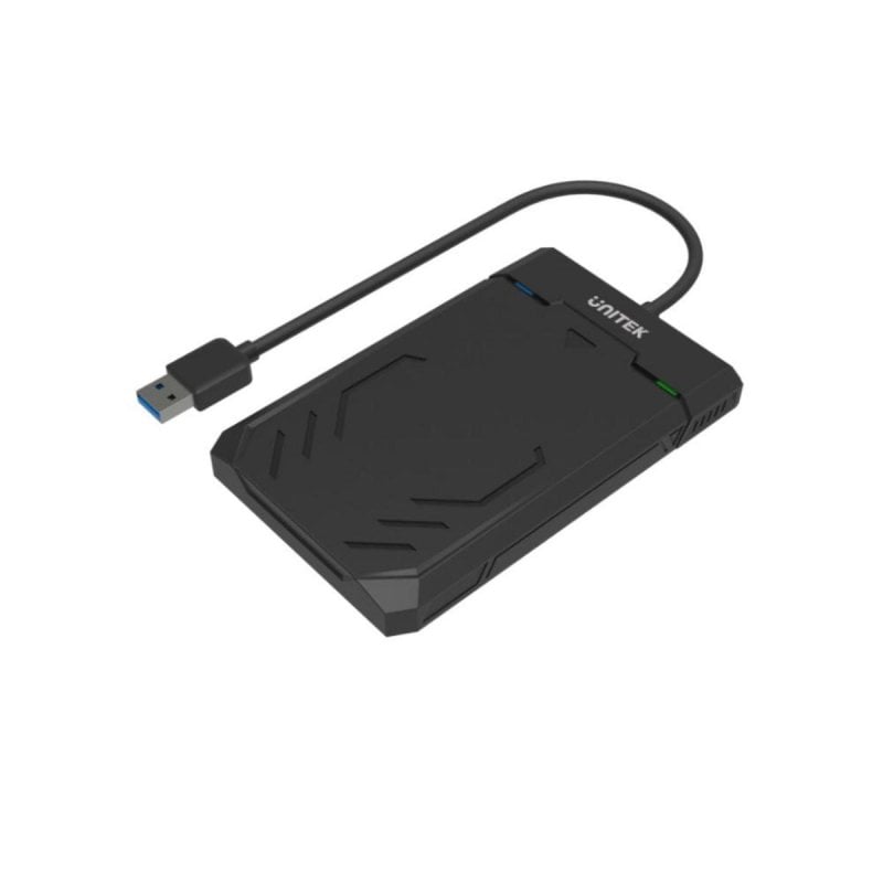 Unitek Boîtier disque dur Unitek Y-3036 2.5 SATA USB 3.2 Gen 1 Black LED UASP