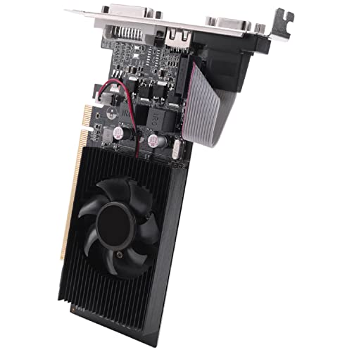 NIZEAMI Cartes Graphiques GT210 1GB Carte VidéO 64Bit pour Jeux PC GPU DVI-I Compatible VGA Utilisé Carte Graphique Double éCran