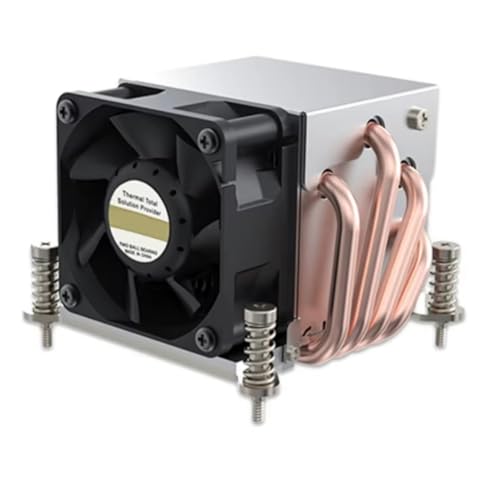 Geieold LGA2011-R63 Refroidisseur 150 W pour radiateur LGA 2011 2U 4 caloduc LGA2011 type carré 80 mm x 80 mm Pas de montage Dissipateur thermique