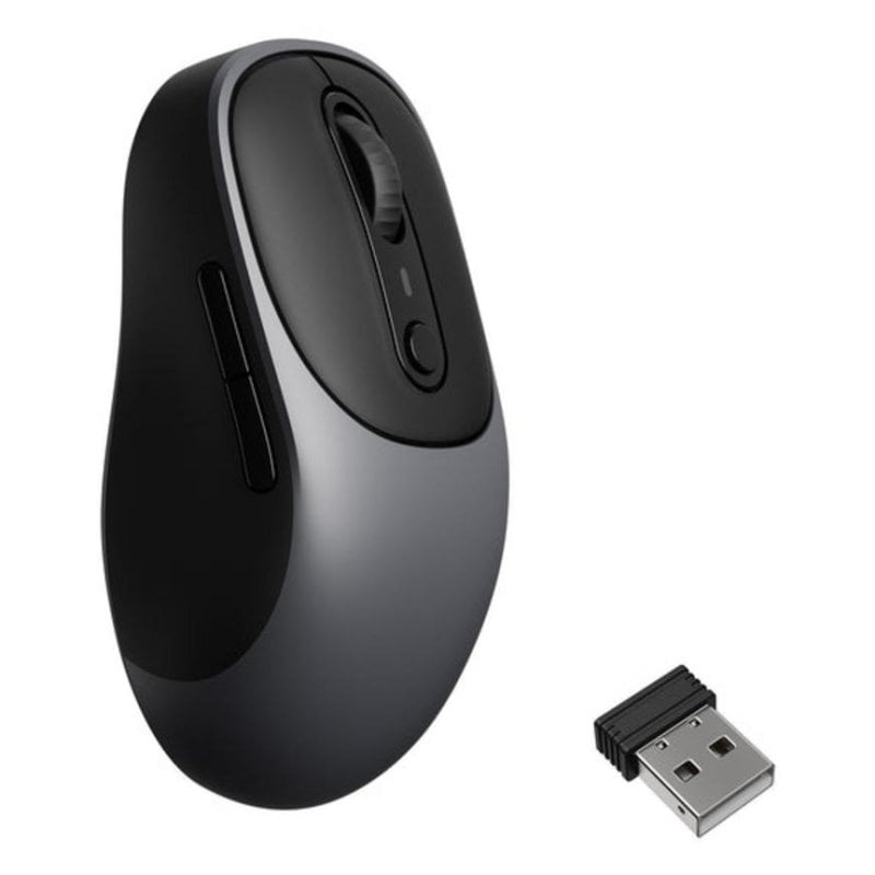 keychron Ratón Keychron BM24 RF Wireless Bluetooth USB Type-C 2400DPI Grey Metalizado