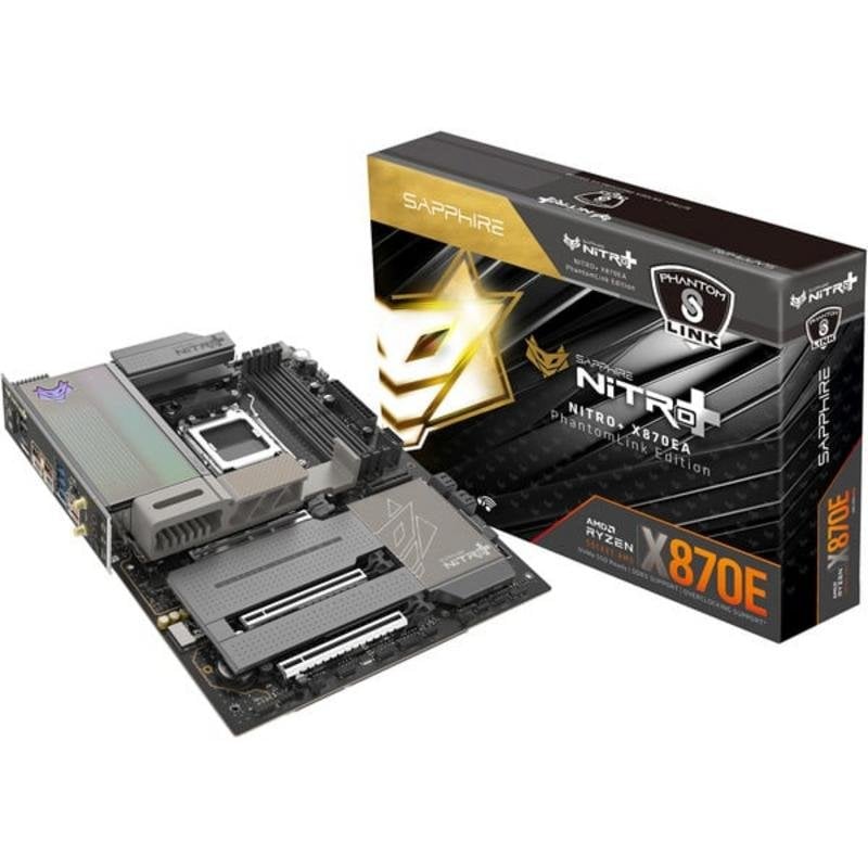 Sapphire Carte mère SAPPHIRE NITRO X870EA WIFI7 AMD X870E AM5 DDR5 ATX WiFi 7 RGB