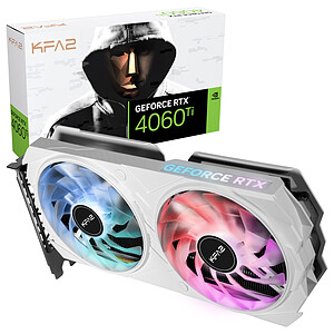 KFA2 RTX 4060 Ti 8 Go EX White 1 Click OC