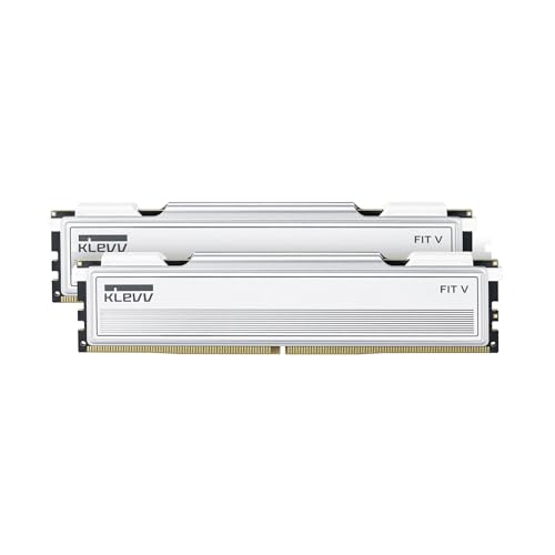 KLEVV FIT V 32GB (2X 16GB) DDR5 Gaming RAM 6000MT s PC5-48000 Non tamponnée Non-ECC 1,35V CL30 Kit de modules mémoire