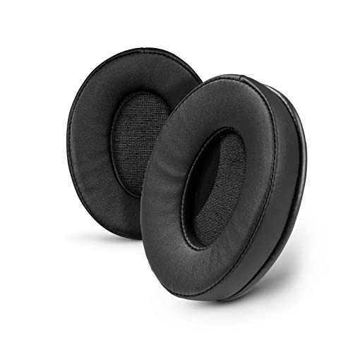 BRAINWAVZ ProStock ATH M50X Coussinets améliorés pour améliorer Le Confort et Le Style sans Changer Le Son – Coussinets conçus pour Casques ATH-M50X M50BTX M20X M30X M40X en Cuir Vegan (Noir)
