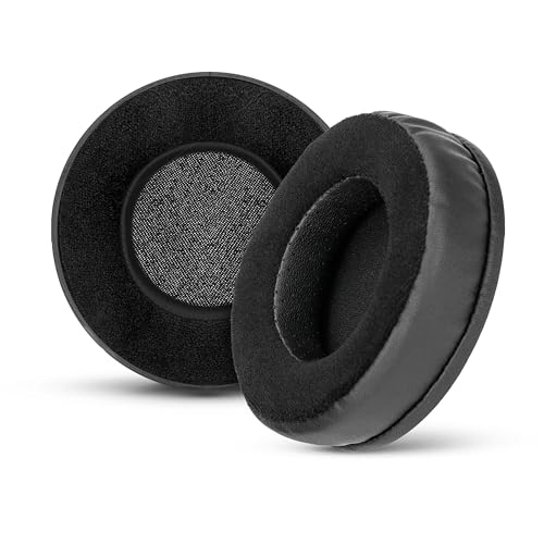 Coussinets hybrides épais pour casque Corsair Virtuoso RGB (Wireless XT SE) – Mousse à mémoire de forme avec matériau hybride en velours et cuir synthétique