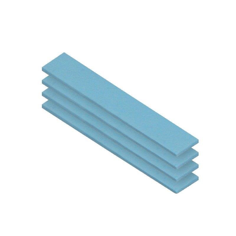 Arctic Lot de 4 patchs thermiques Arctic TP-3 120 x 0,5 x 20 mm silicone Blue