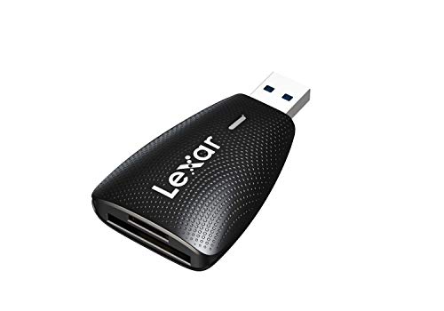 Lexar Multi-Cartes 2 in 1 USB 3.1 Lecteur, Jusqu'à 312 Mo s pour Carte SD UHS-I UHS-II et Carte Micro SD, Adaptateur Compatible avec USB 3.0 2.0, Lecteur de Carte Mémoire Externes (LRW450UBAMZN)