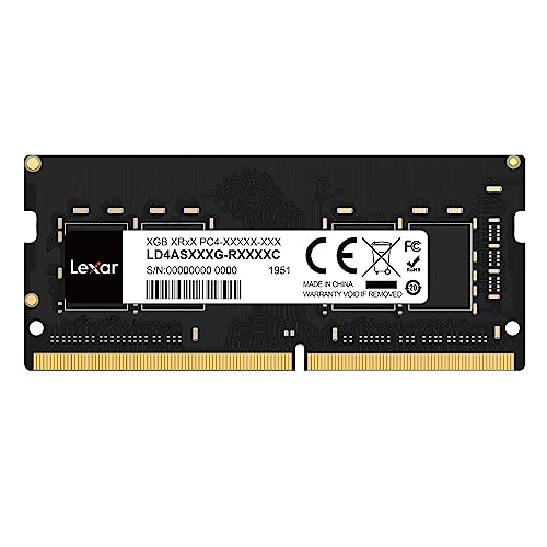 Lexar SODIMM RAM DDR4 16Go, 3200 MHz Ram PC Portable, Mémoire pour Ordinateur Portable SODIMM, 260-Pin SO-DIMM, Mémoire RAM, Memoire Haute Performance