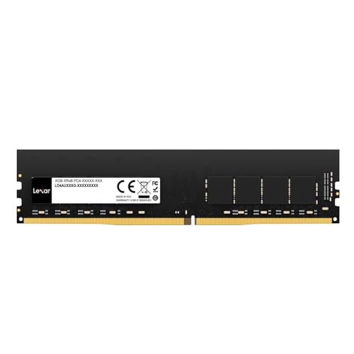 Lexar UDIMM RAM DDR4 32Go, 3200 MHz Mémoire, DRAM 288-Pin U-DIMM pour PC, Desktop, Computer, Memoire Haute Performance, Module RAM PC, CL22-22-22-52, 1.2V