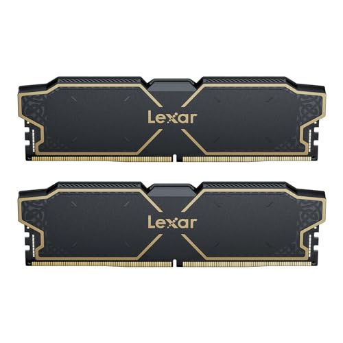 Lexar THOR OC RAM DDR5 32Go Kit (2x16Go) 6000 MHz, DRAM UDIMM 288-Pin PC Mémoire RAM, Mémoire d'ordinateur Haute Performance pour XMP 3.0 et AMD Expo, CL32-38-38-96, 1.3V