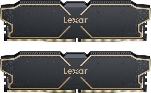Lexar THOR OC DDR5 RAM DDR5 32Go Kit (2x16Go) 6000 MHz, DRAM UDIMM 288-Pin PC Mémoire RAM de Bureau, Mémoire Ordinateur DDR5 Haute Performance pour Intel XMP 3.0 AMD EXPO, 1.35V