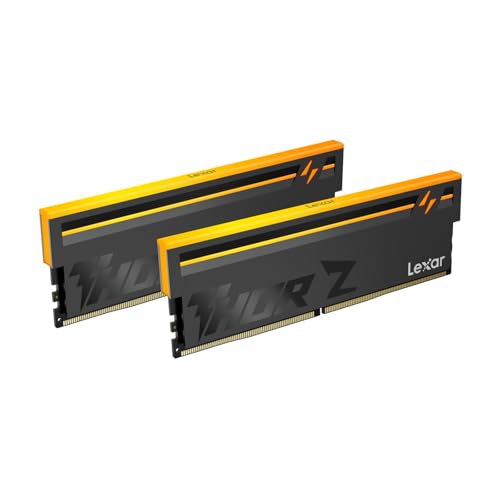 Lexar Thor Z Series RGB DDR5 RAM DDR5 32Go Kit (2x16Go) 6000 MHz, DRAM UDIMM 288-Pin PC Mémoire RAM de Bureau, Mémoire Ordinateur DDR5 Haute Performance pour Intel XMP 3.0 AMD Expo, 1.35V