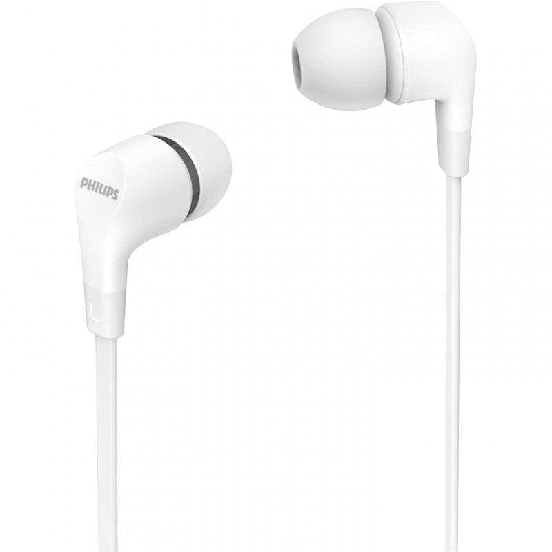 Philips Auriculares Philips TAE1105WT filaires intra-auriculaires blancs avec micro et télécommande