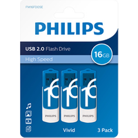 ClA� USB Philips Pack cle USB 2 0 Vivid Edition Blue 3 x 16GB