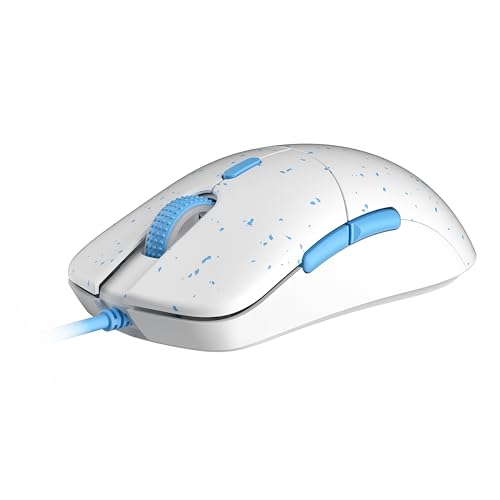HK GAMING Mira XM1 Souris de jeu ultra légère | 58 g | max 16 000 ppp | Filaire USB 1 kHz | 6 boutons | Poignées antidérapantes (Massalia)