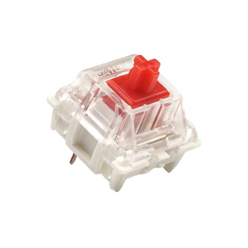 Pack de Switches Gateron KS-9 G Pro pour Claviers Mécaniques | Plate Mounted | Switch Lubrifiés (Gateron Pro Red, 65 Pcs)