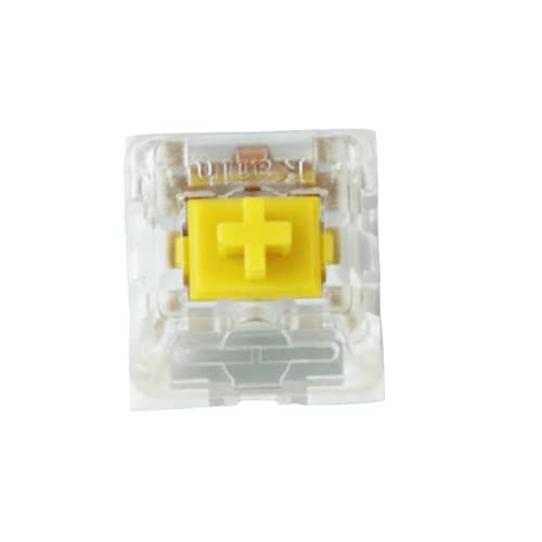 Ranked Switch Kailh pour Clavier Mécanique Gaming | Plate Mounted (Kailh Speed Dark Yellow, 65 Pcs)